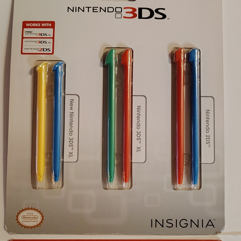 Nintendo Stylus Set - Red, Blue, Green, Yellow